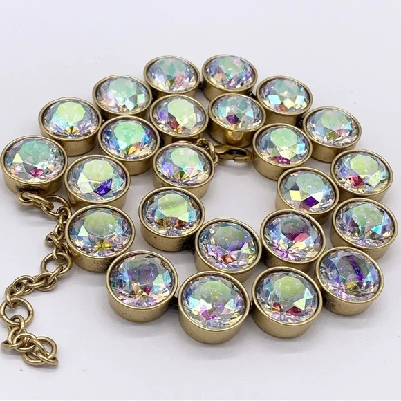 J. Crew Crystal AB Brulee Necklace - Picture 2 of 5